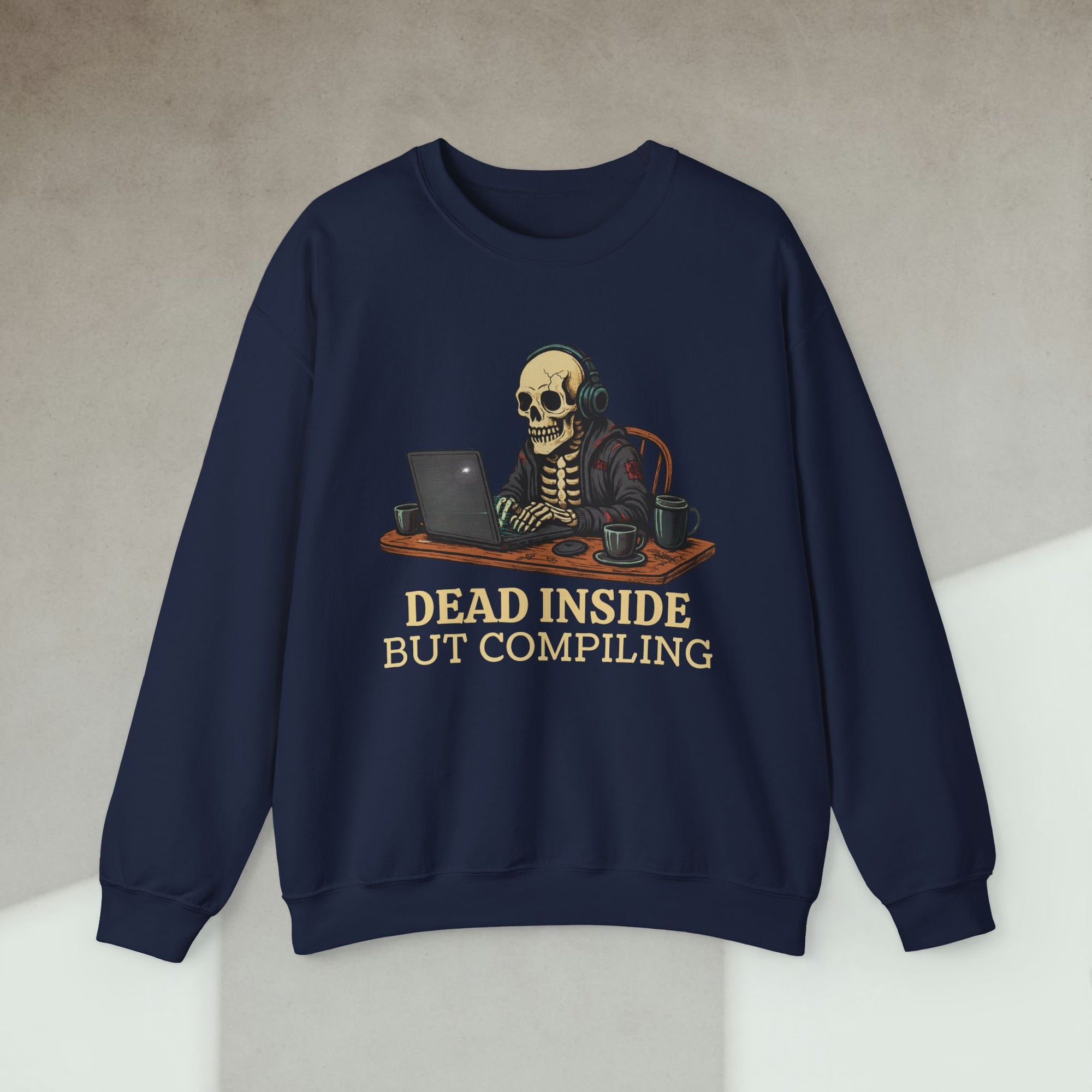 dead inside but compiling sweatshirt