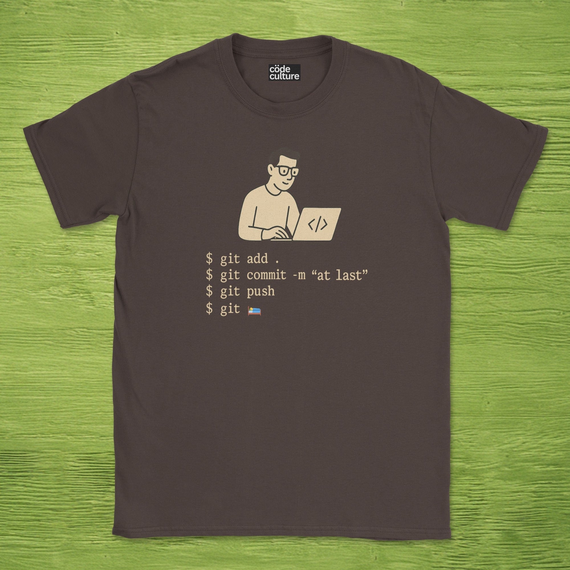 developer pushing late at night shirt