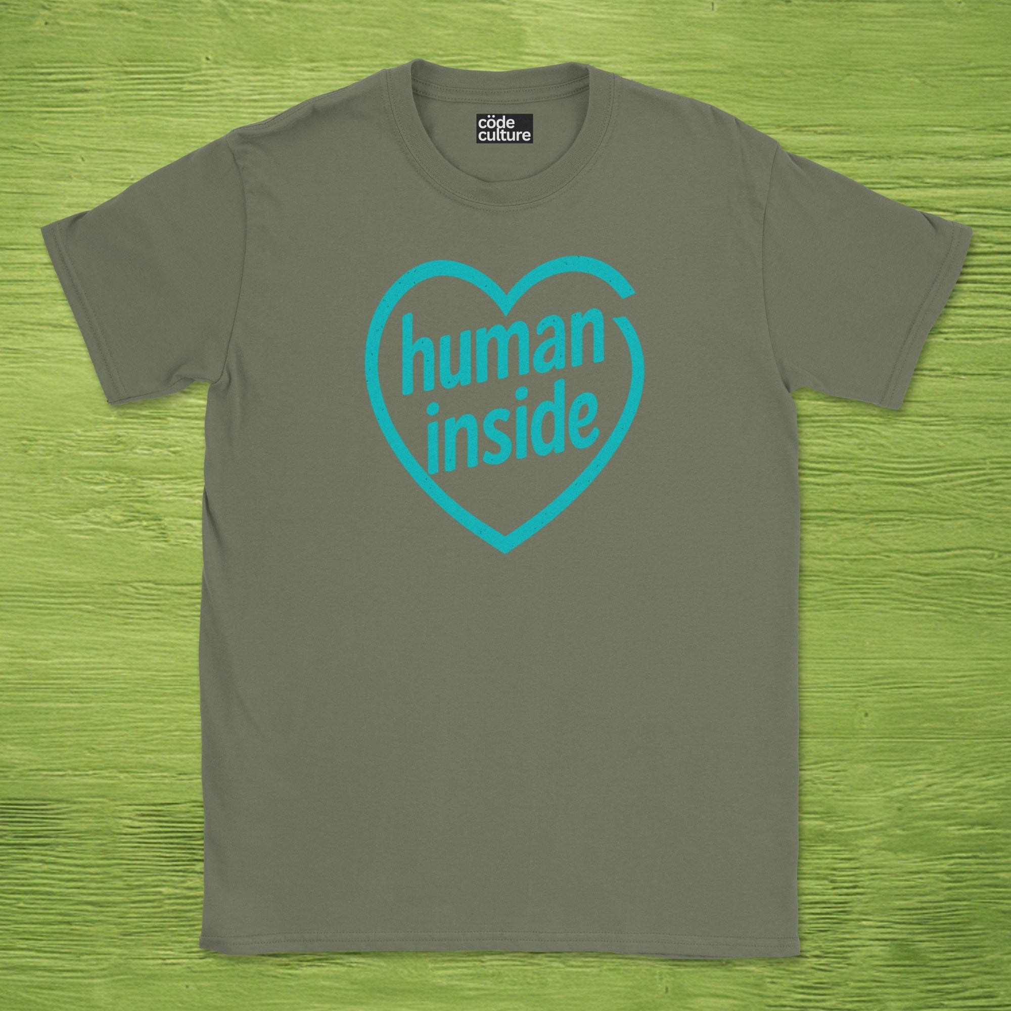 human inside shirt