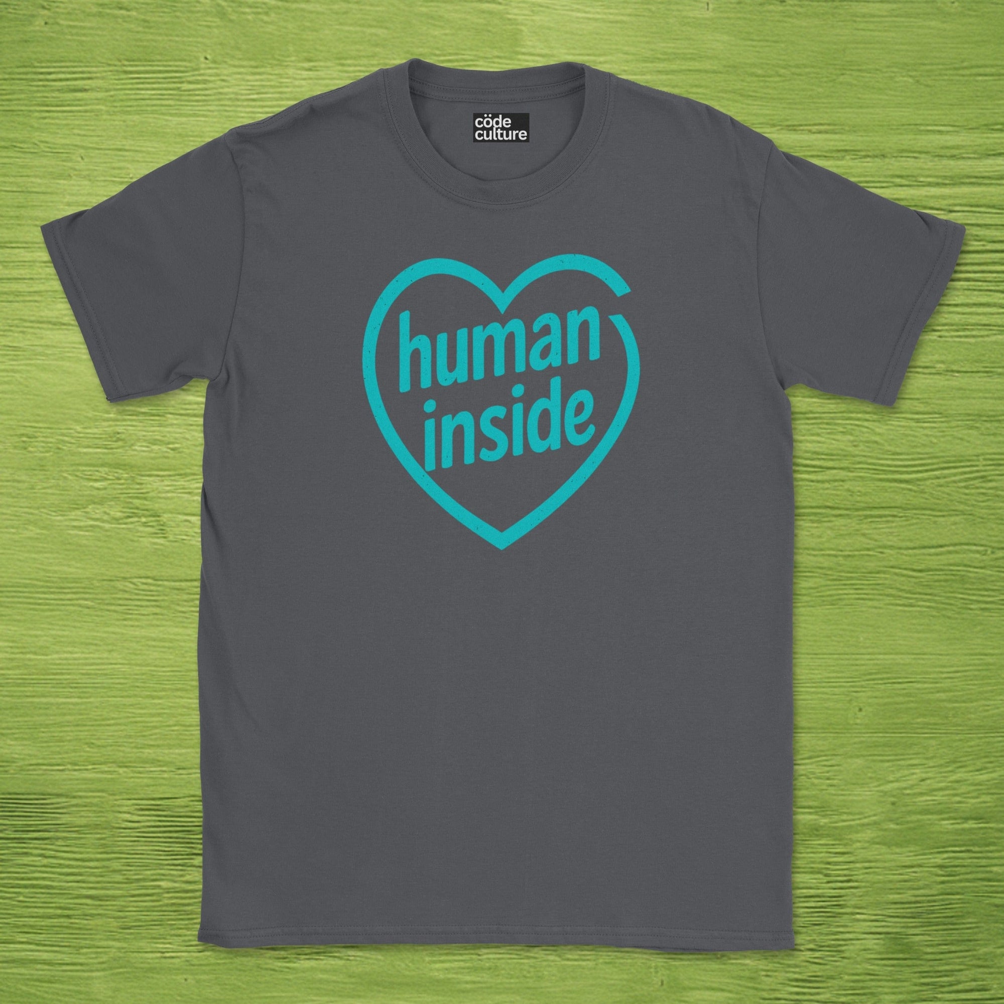 human inside shirt