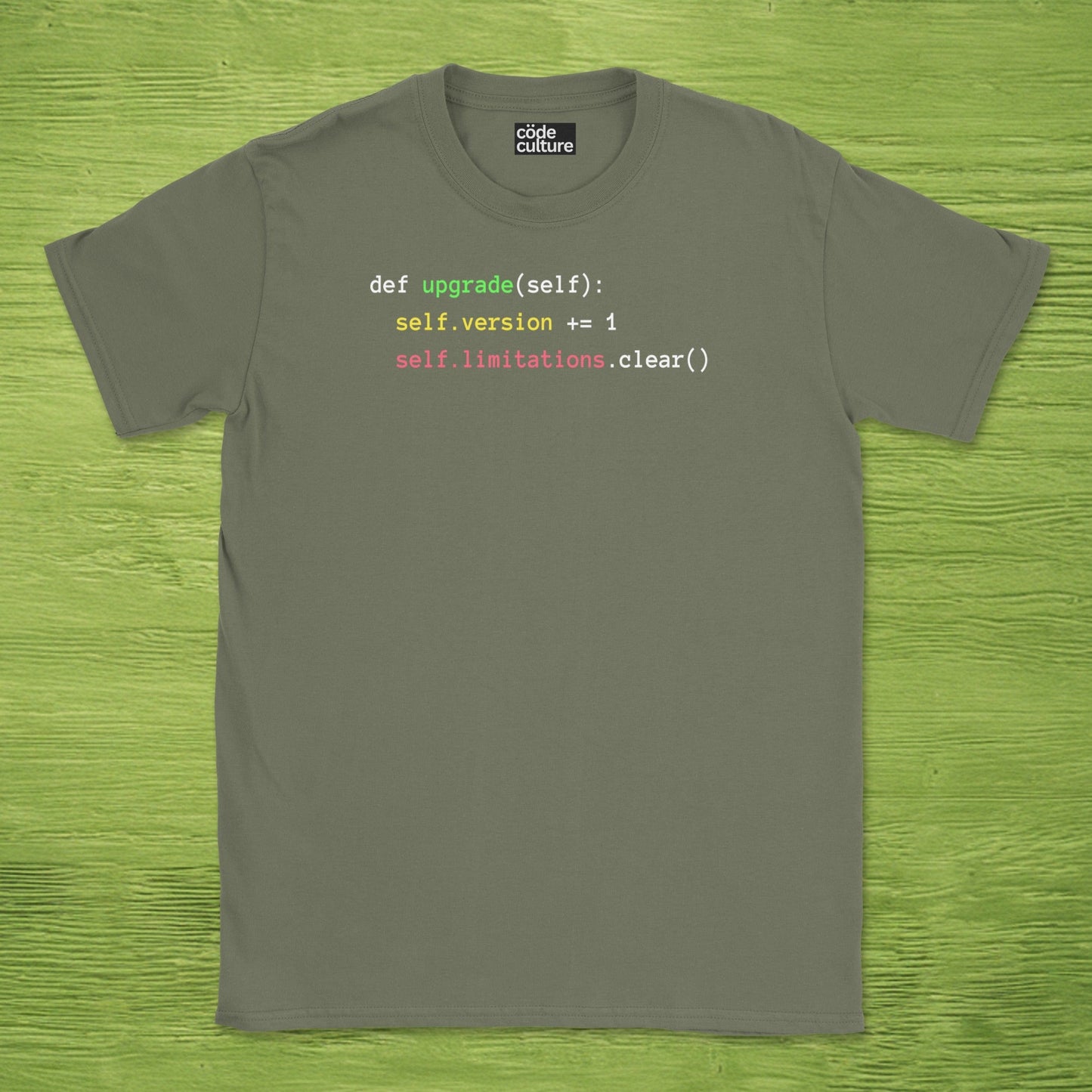 def upgrade(self) shirt