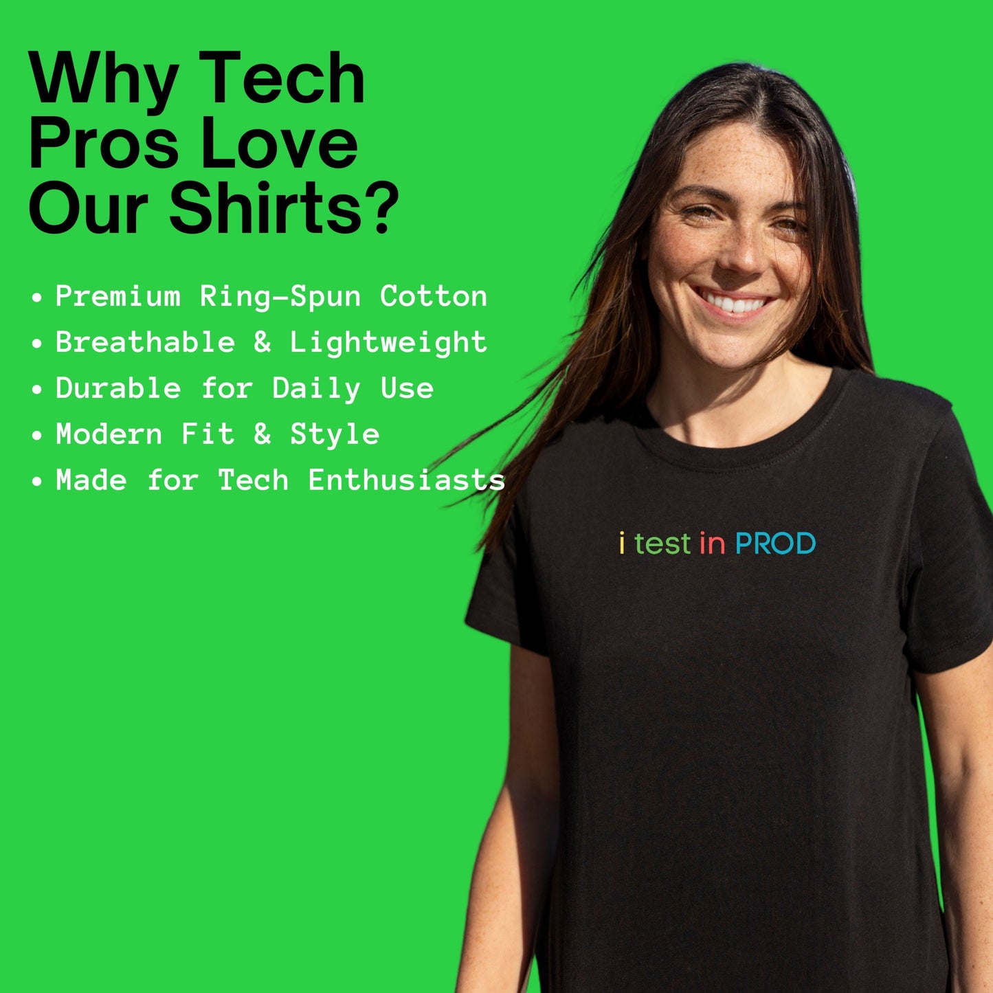 i test in PROD shirt