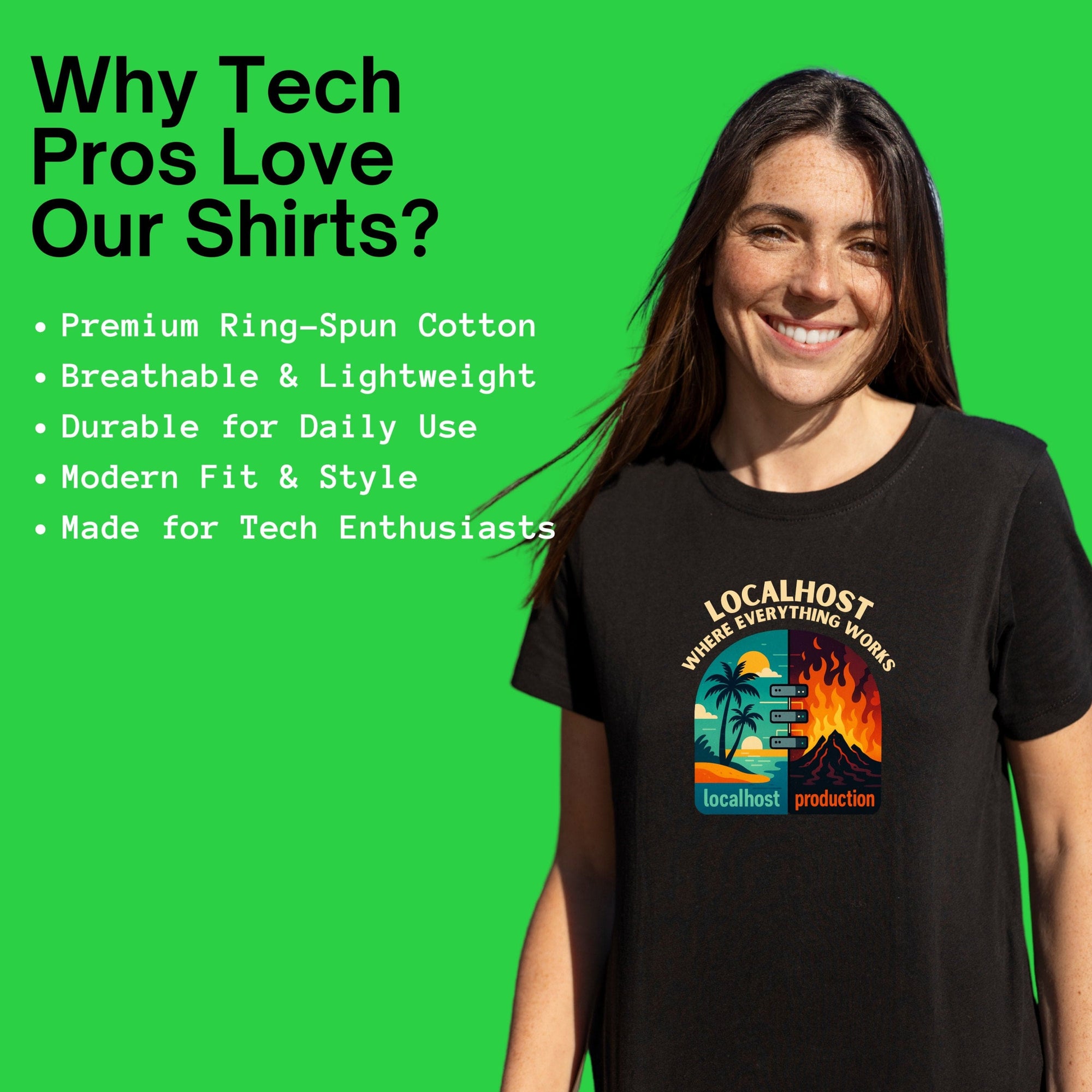 localhost vs production shirt