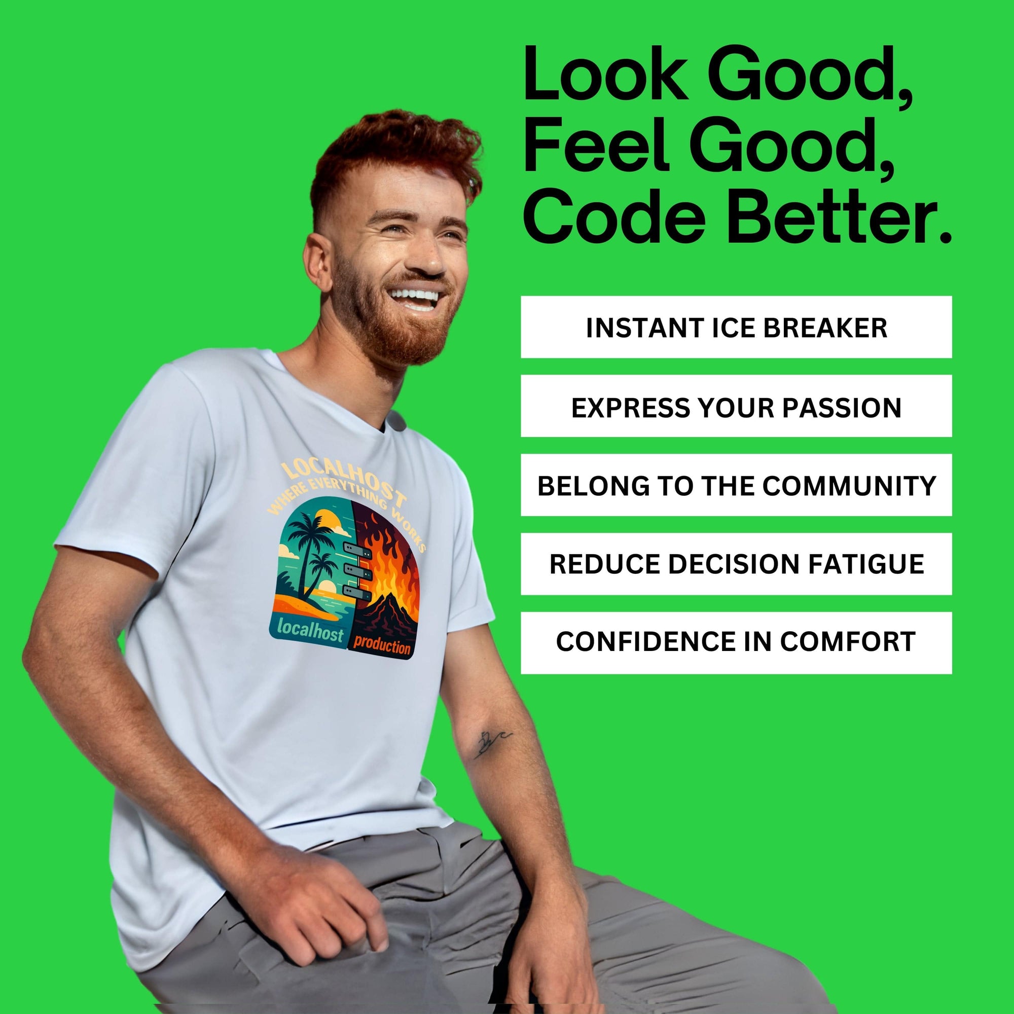 localhost vs production shirt