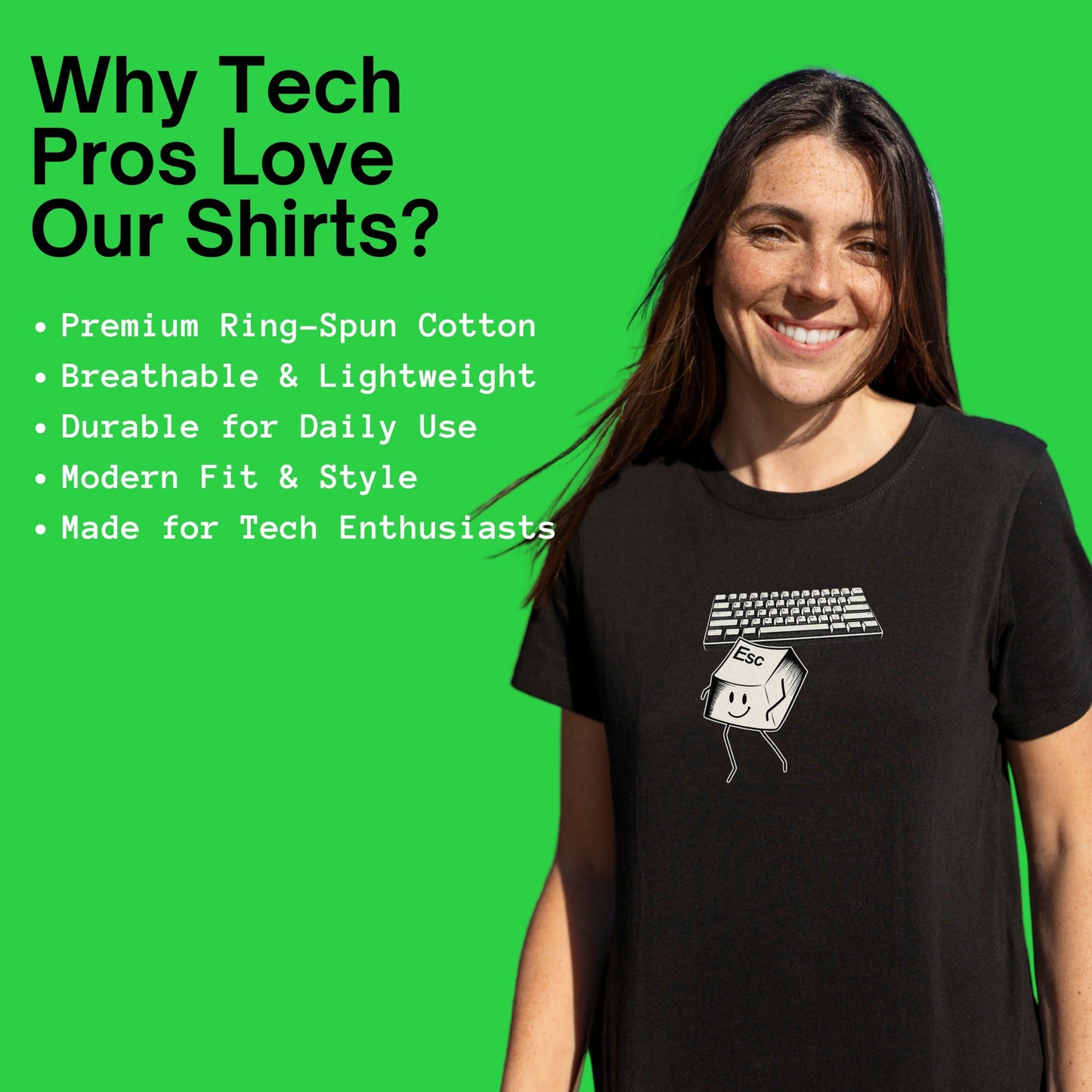 esc keyboard shirt