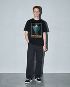 the backend iceberg Premium Shirt — Black Model Full Body