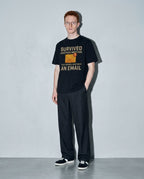 survived another meeting Premium Shirt — Black Model Full Body