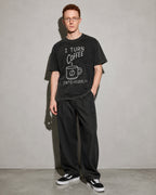 i turn coffee into code Premium Shirt — Black Model Full Body