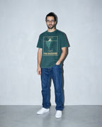 the backend iceberg Premium Shirt — Blue Spruce Model Full Body
