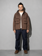 Code Culture catalog | mens-outdoor-workwear-versatile-casual-windbreaker-jacket | color-brown | full body