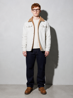 Code Culture catalog | workwear-casual-jacket-mens-coat | color-gray-white | full body