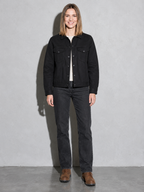 Code Culture catalog | retro-vintage-workwear-casual-jacket | color-black | full body