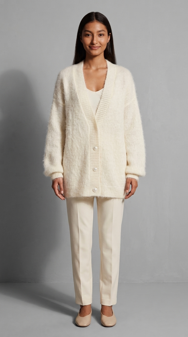 Code Culture catalog | gentle-wind-sweater-cardigan | white | full body