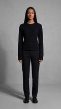 Code Culture catalog | cardigan-lazy-yong-style-button-sweater-cardigan | black | full body