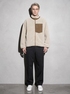 Code Culture catalog | jacket-warm-polar-fleece-jacket | beige | full body
