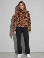 Code Culture catalog | fashionable-lambswool-fleece-leopard-print-jacket-fleece-sweater-hoodie | picture-style | full body