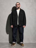 Code Culture catalog | loose-fitting-niche-design-workwear-jacket | color-black | full body