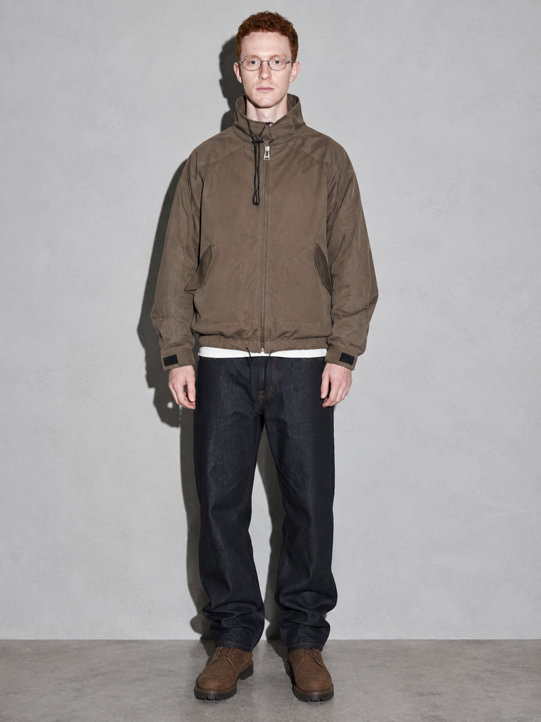 Code Culture catalog | outdoor-shell-jacket-commuting-functional-workwear | color-a003-brown | full body