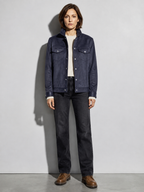 Code Culture catalog | new-suede-jacket-lapel-mens-workwear-coat | color-blue | full body