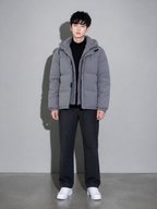 Code Culture catalog | polar-fleece-short-warm-fleece-cotton-jacket-winter | gray | full body