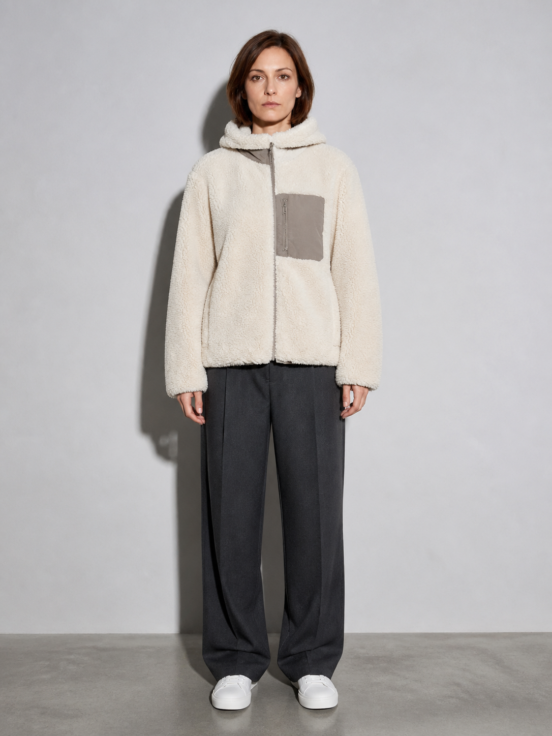 Code Culture catalog | jacket-warm-polar-fleece-jacket | dark-gray | full body