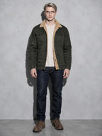 Code Culture catalog | workwear-casual-jacket-mens-coat | color-army-green | full body
