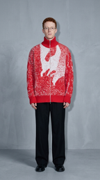 Code Culture catalog | sweater-sweater-loose-and-idle-plush-coat | red | full body