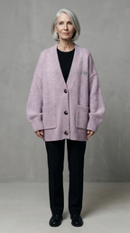 Code Culture catalog | sweater-coat-cardigan | purple | full body