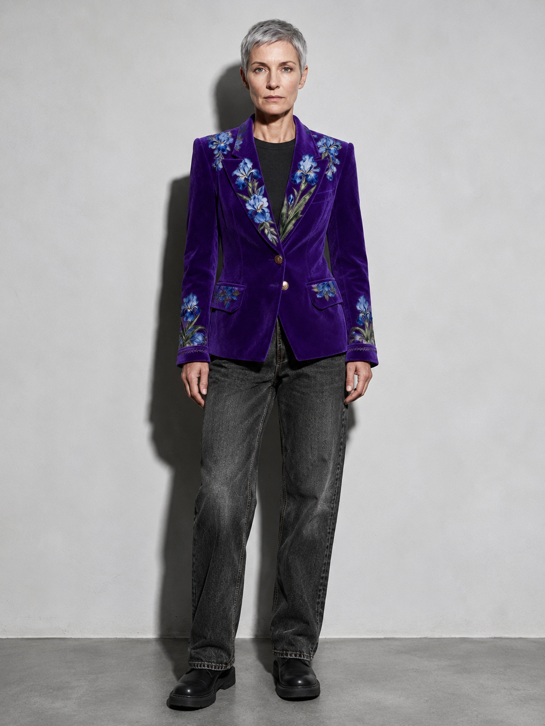 Code Culture catalog | elegant-retro-style-womens-suit-jacket | color-3style | full body