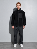 Code Culture catalog | jacket-warm-polar-fleece-jacket | black | full body