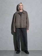 Code Culture catalog | retro-houndstooth-pilot-quilted-jacket-coats | color-picture-color | full body