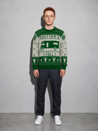 Code Culture catalog | pullover-crewneck-jacquard-christmas-sweater | green | full body