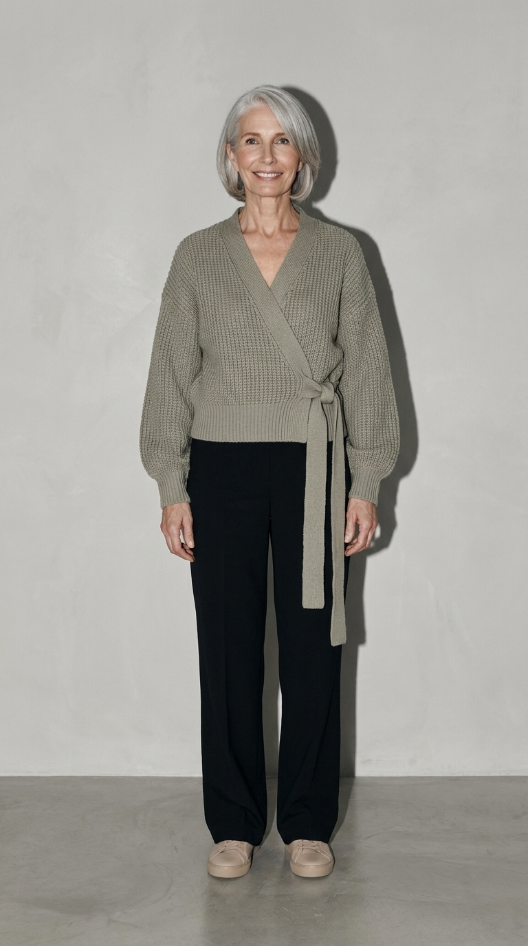 Code Culture catalog | womens-cardigan | grey | full body