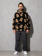 Code Culture catalog | retro-bear-printed-ancient-sweater | black | full body