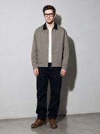 Code Culture catalog | mens-washed-corduroy-collar-stitching-workwear-jacket | color-light-brown | full body
