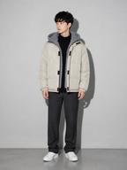 Code Culture catalog | polar-fleece-short-warm-fleece-cotton-jacket-winter | khaki | full body