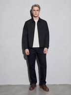 Code Culture catalog | cool-minimalism-lapel-mens-workwear-jacket | color-black | full body