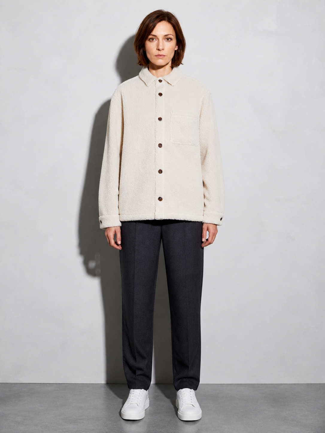 Code Culture catalog | mens-shirt-fleece-jacket | beige | full body