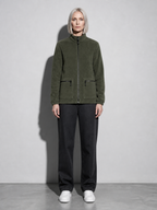 Code Culture catalog | mens-fleece-lined-thickened-lamb-wool-fleece-jacket | army-green | full body