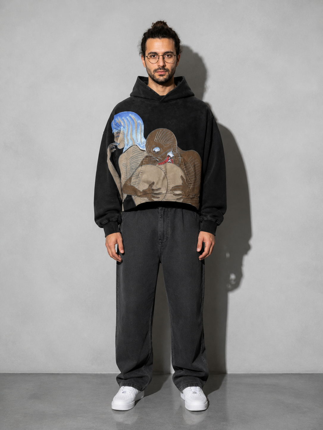 Code Culture catalog | casual-letter-explosion-print-hoodie-men-harajuku-vintage | tmw4937 | full body