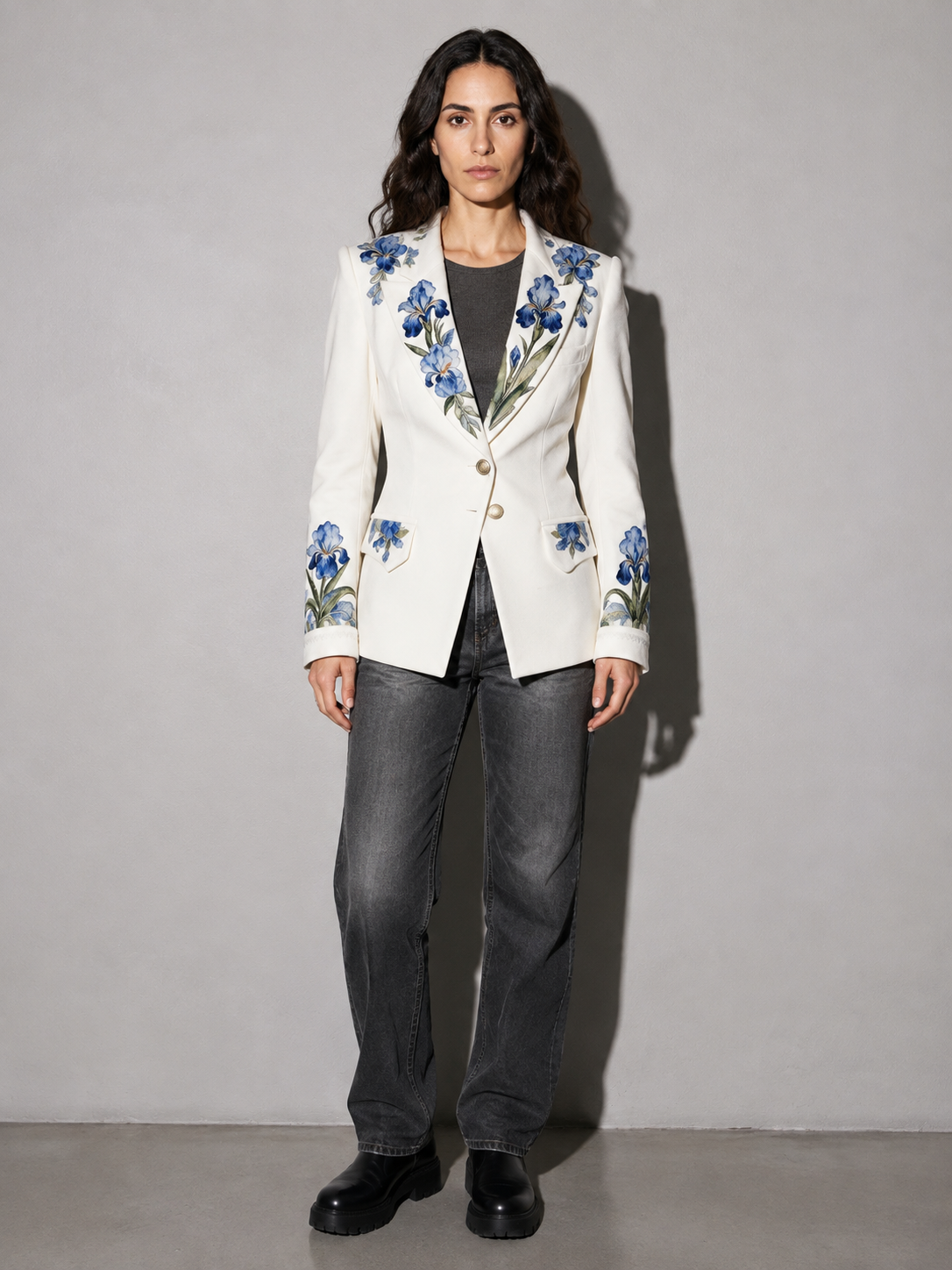 Code Culture catalog | elegant-retro-style-womens-suit-jacket | color-1style | full body