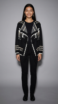 Code Culture catalog | long-sleeve-knit-cardigan | black | full body