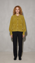 Code Culture catalog | imitation-mink-cashmere-sweater-cardigan | green | full body