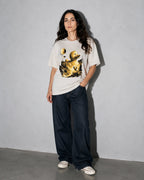Debug Duck Midnight Premium Shirt — Ivory Model Full Body