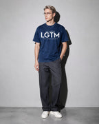 LGTM Premium Shirt — True Navy Model Full Body