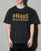 NaaS No As A Service Premium Shirt — Black Model Zoom Hero