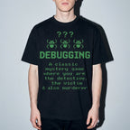 debugging definition Premium Shirt — Black Model Zoom Hero