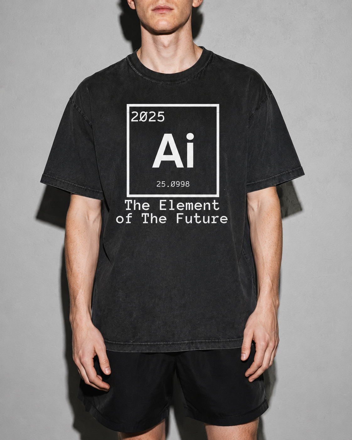 the element of the future Premium Shirt — Black Model Zoom Hero