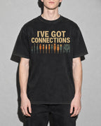 i've got connections Premium Shirt — Black Model Zoom Hero