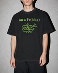 Breaking Prod on a friday Premium Shirt — Black Model Zoom Hero